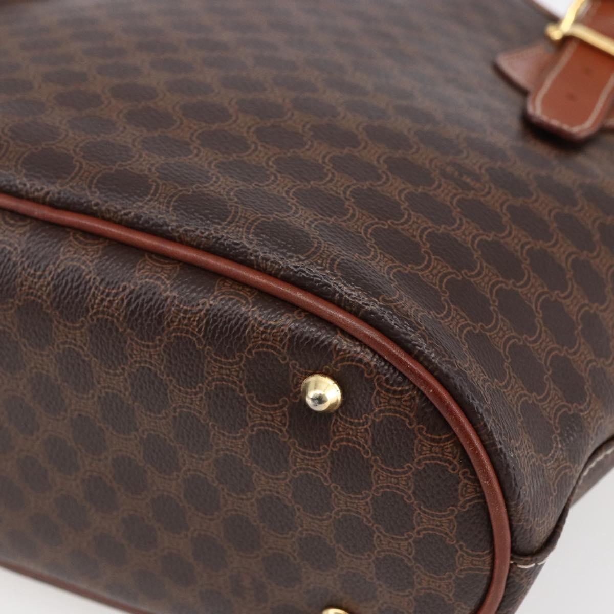 Celine Vintage Macadam Tote bag Canvas, BROWN, CANVAS, Tote bag