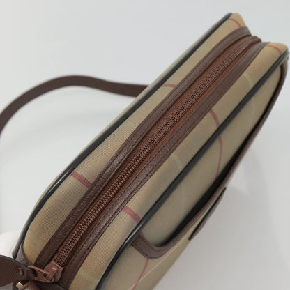 Burberry Nova check Shoulder bag Canvas, BEIGE, CANVAS, Shoulder bag