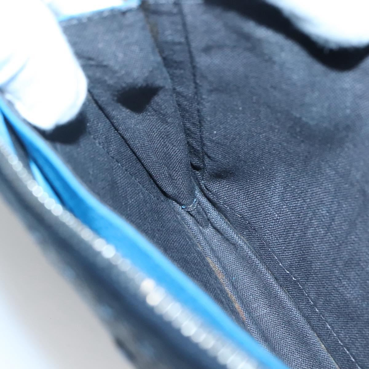 Fendi Selleria Zip Pouch Leather, BLACK, LEATHER, Clutche & pouche