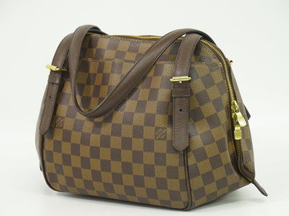 Louis Vuitton Belem Handbag Damier, BROWN, CANVAS, Handbag