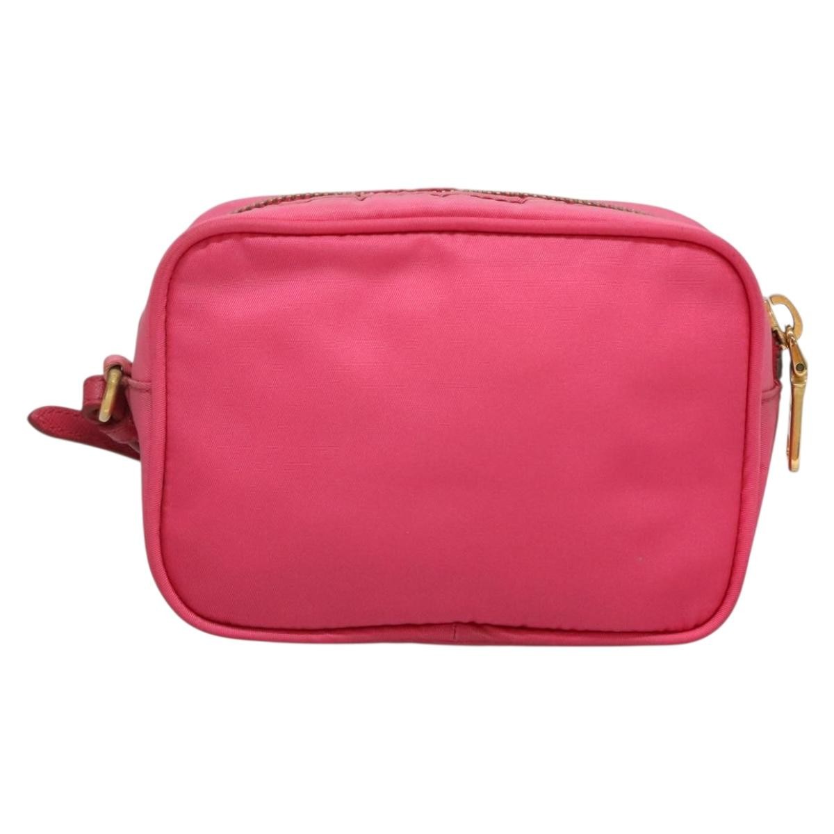 Prada Bow Camera Crossbody Bag Tessuto, PINK, NYLON, Clutche & pouche