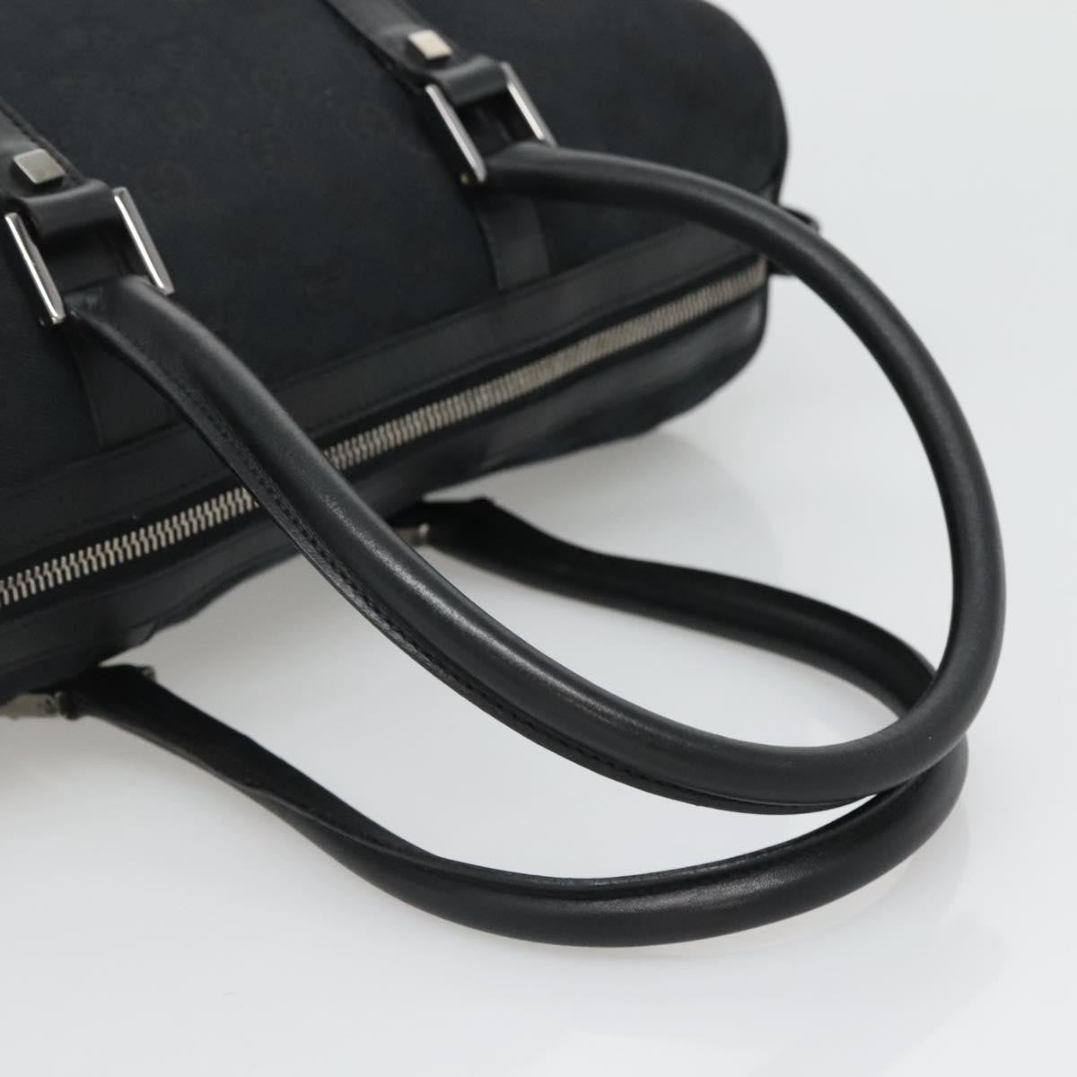 Gucci Vintage Zip Boston Bag GG Canvas, BLACK, CANVAS, Handbag