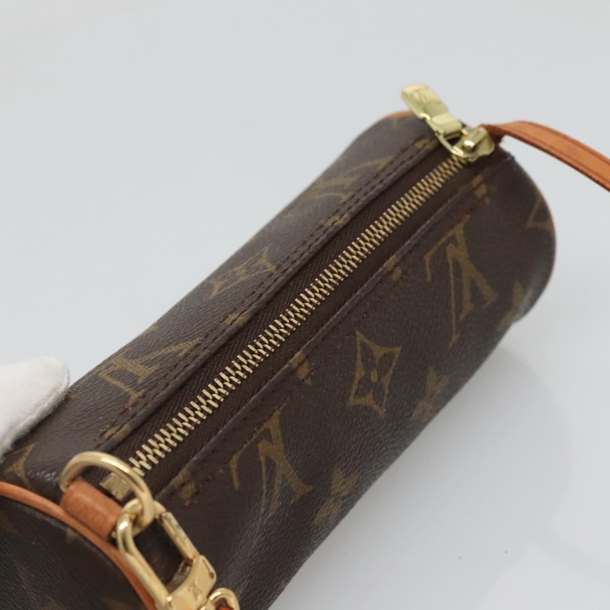 Louis Vuitton Papillon Pochette Monogram Canvas, BROWN, CANVAS, Handbag