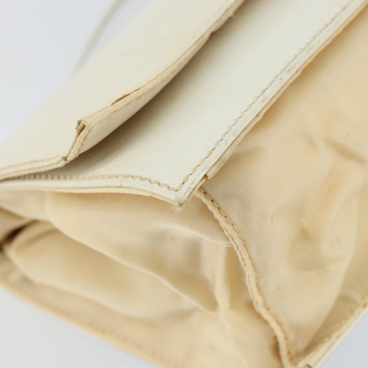 Prada Vintage Shoulder Bag Leather, WHITE, LEATHER, Shoulder bag