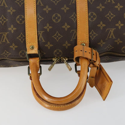 Louis Vuitton Keepall Bag Monogram Canvas, BROWN, CANVAS, Travel bag