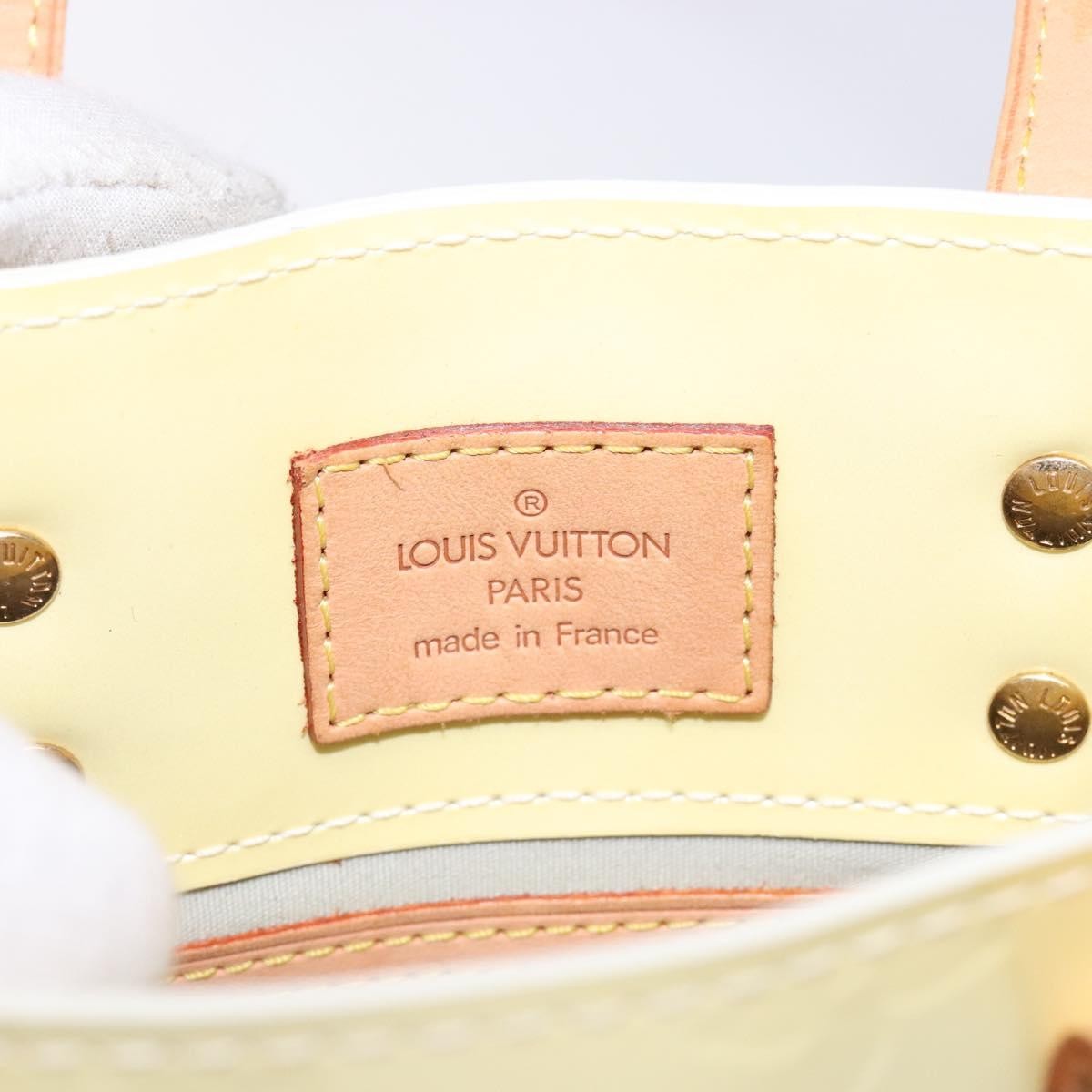Louis Vuitton Reade Handbag Monogram Vernis, BEIGE, PATENT_LEATHER, Handbag