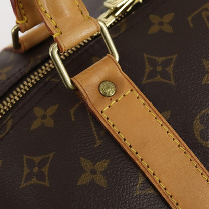 Louis Vuitton Keepall Bag Monogram Canvas, BROWN, CANVAS, Travel bag