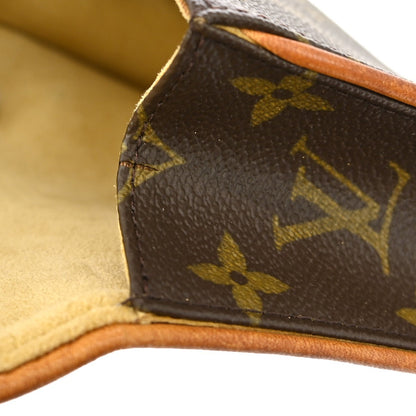 Louis Vuitton Florentine Pochette Monogram Canvas, BROWN, CANVAS, Clutche & pouche