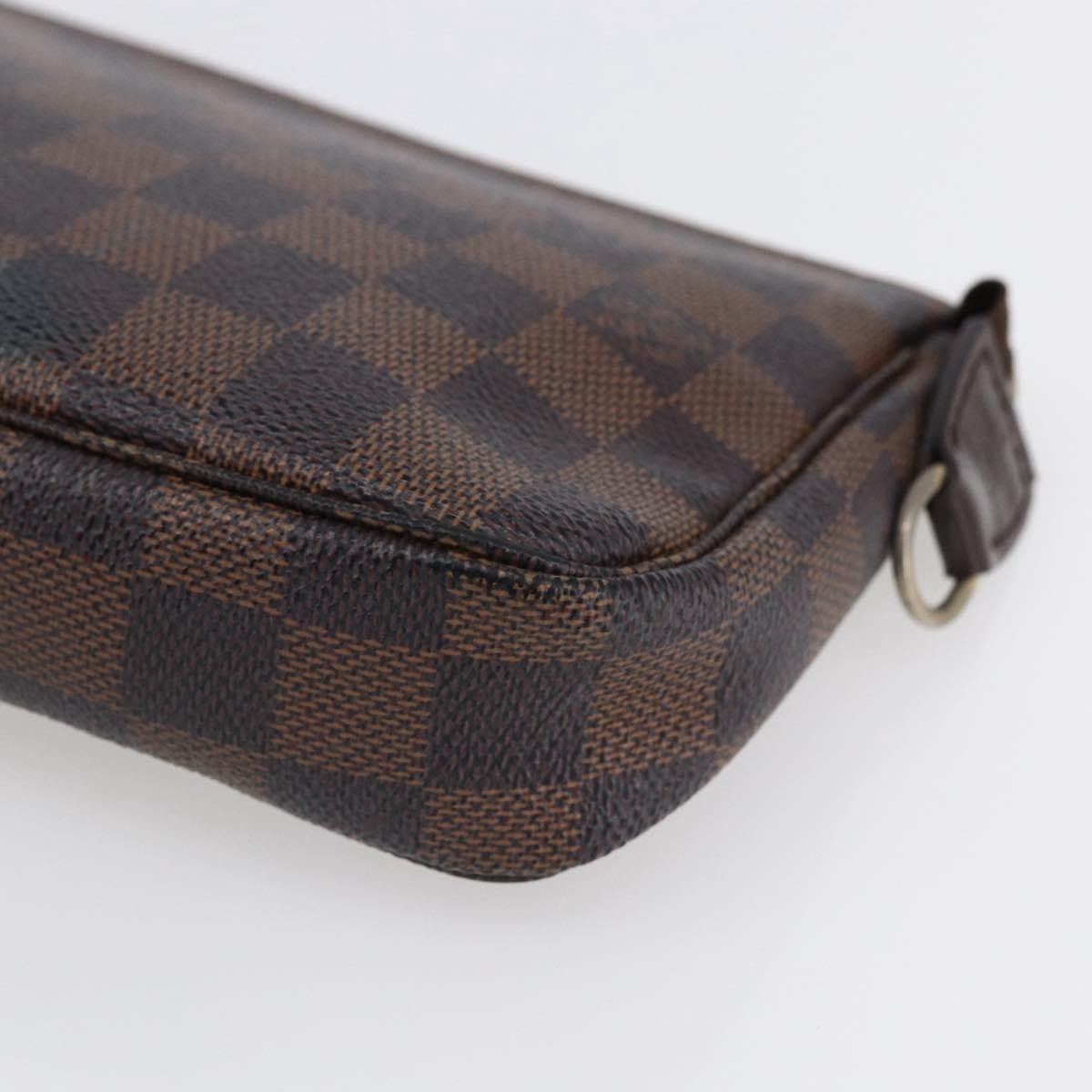 Louis Vuitton Pochette Accessoires Damier, BROWN, CANVAS, Clutche & pouche