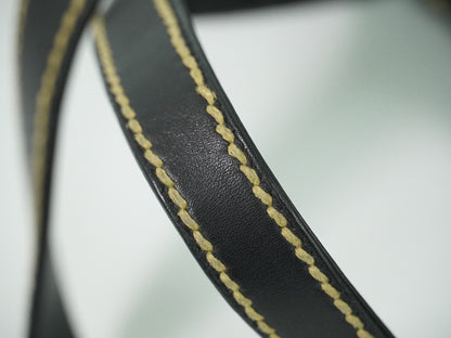 Chanel Surpique Tote Quilted Leather, BLACK, LEATHER, Handbag