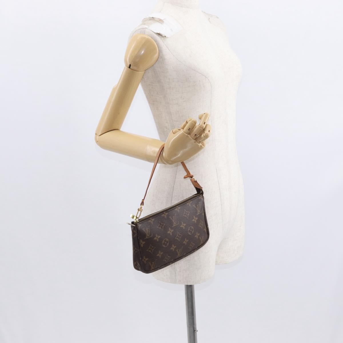 Louis Vuitton Pochette Accessoires NM Monogram Canvas, BROWN, CANVAS, Clutche & pouche