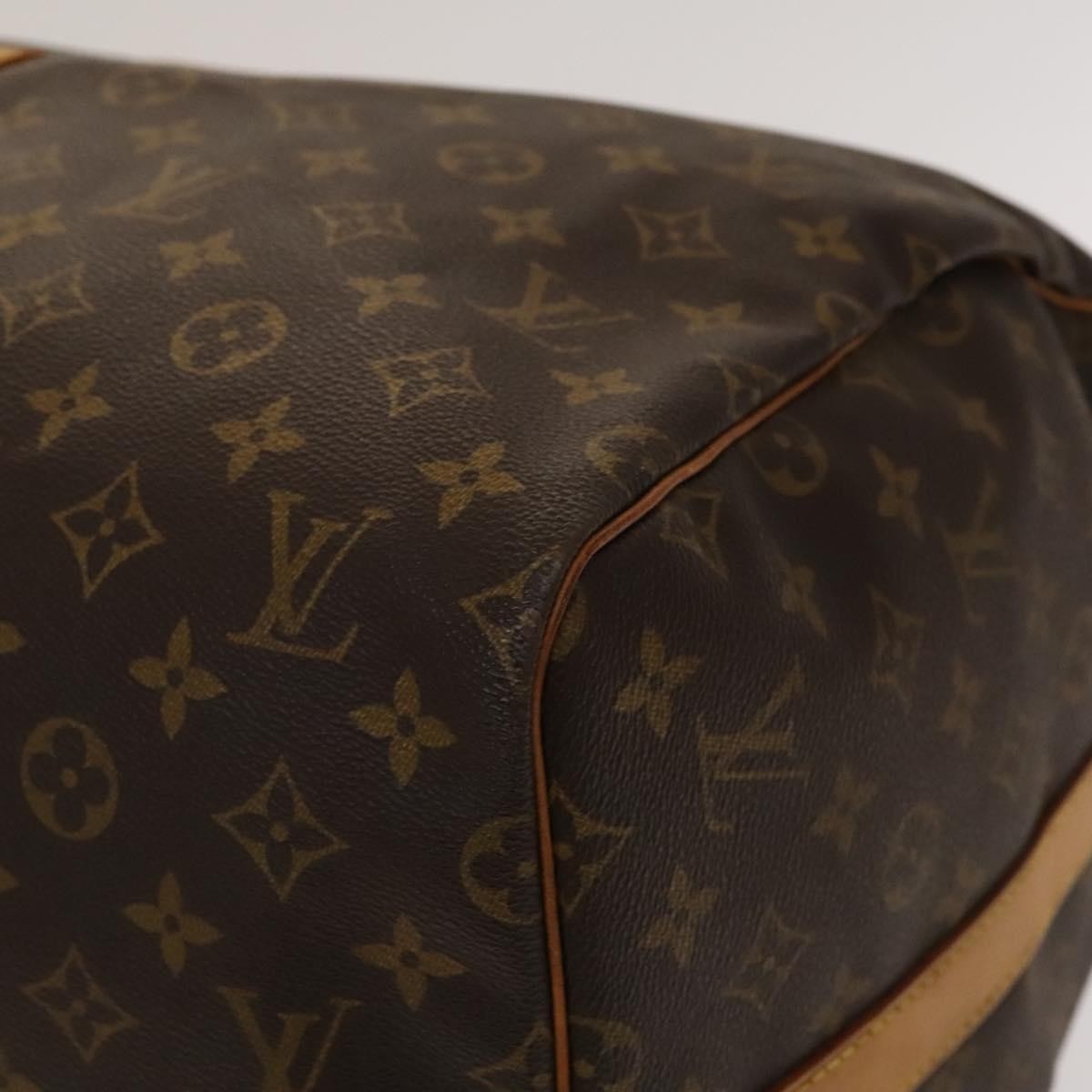 Louis Vuitton Keepall Bag Monogram Canvas, BROWN, CANVAS, Travel bag