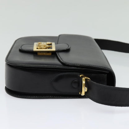 Celine Horse Carriage Shoulder bag Leather, BLACK, LEATHER, Shoulder bag
