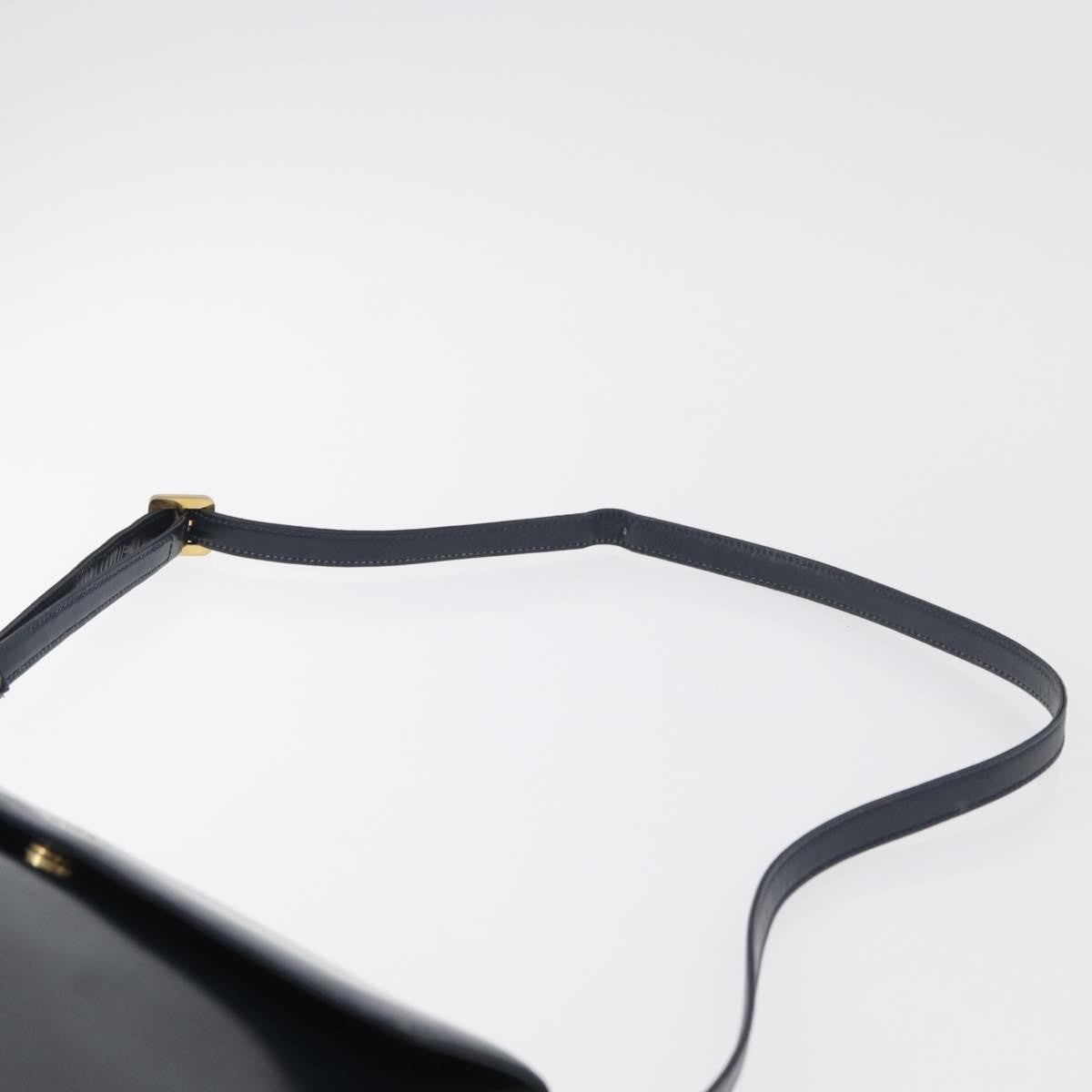 Loewe Anagram Shoulder Bag Leather, Navy, Leather, Shoulder Bag
