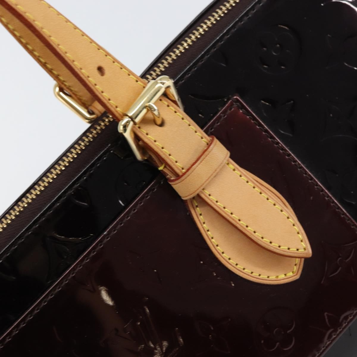 Louis Vuitton Rosewood Avenue Handbag Monogram Vernis, PURPLE, PATENT_LEATHER, Shoulder bag