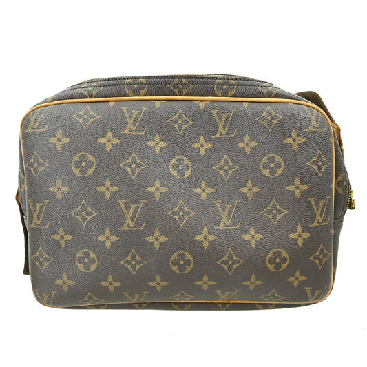 Louis Vuitton Reporter Bag Monogram Canvas, BROWN, CANVAS, Shoulder bag