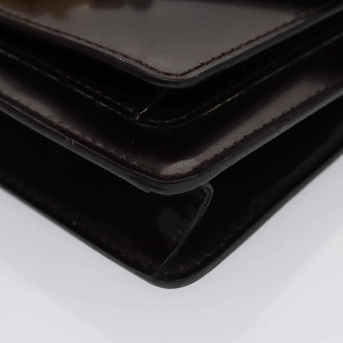 Louis Vuitton Monceau Handbag Vernis, BURGUNDY, PATENT_LEATHER, Handbag