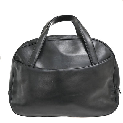 Christian Dior Vintage CD Handbag Leather, BLACK, LEATHER, Handbag