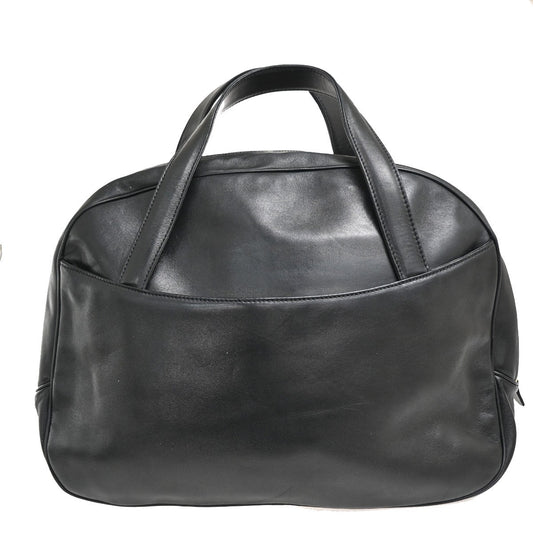 Christian Dior Vintage CD Handbag Leather, BLACK, LEATHER, Handbag