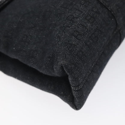 Bvlgari B.Zero1 Logomania Bag Canvas with Leather, BLACK, CANVAS, Shoulder bag