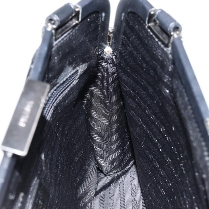 Prada Vintage Handbag Leather, BLACK, LEATHER, Handbag