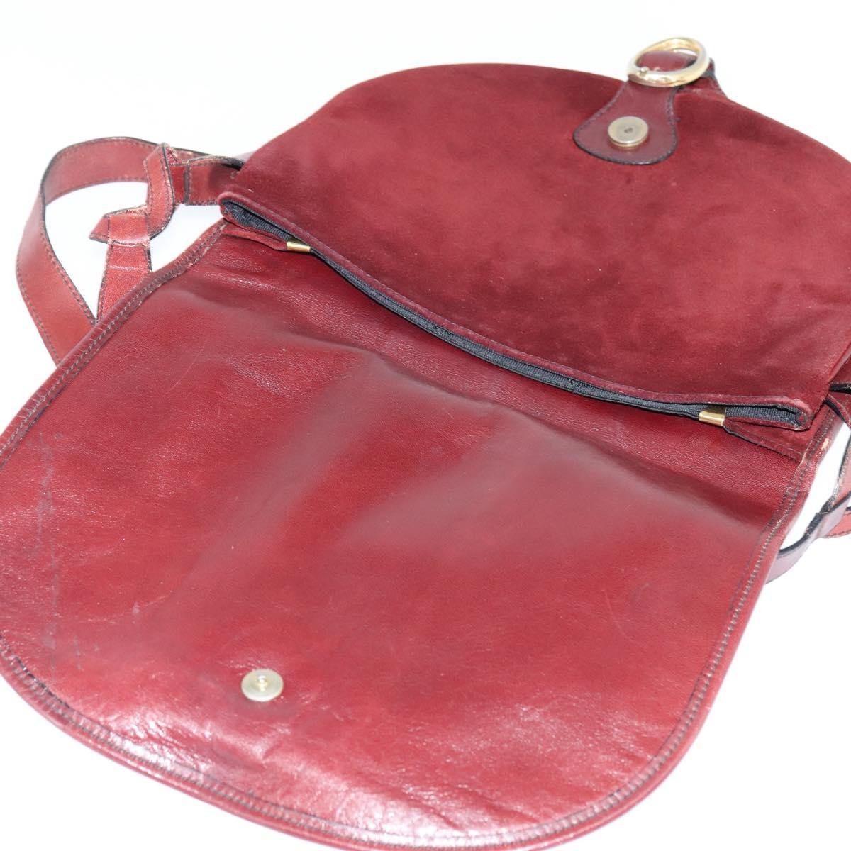 Balenciaga Shoulder Bag Suede, BURGUNDY, SUEDE, Shoulder bag