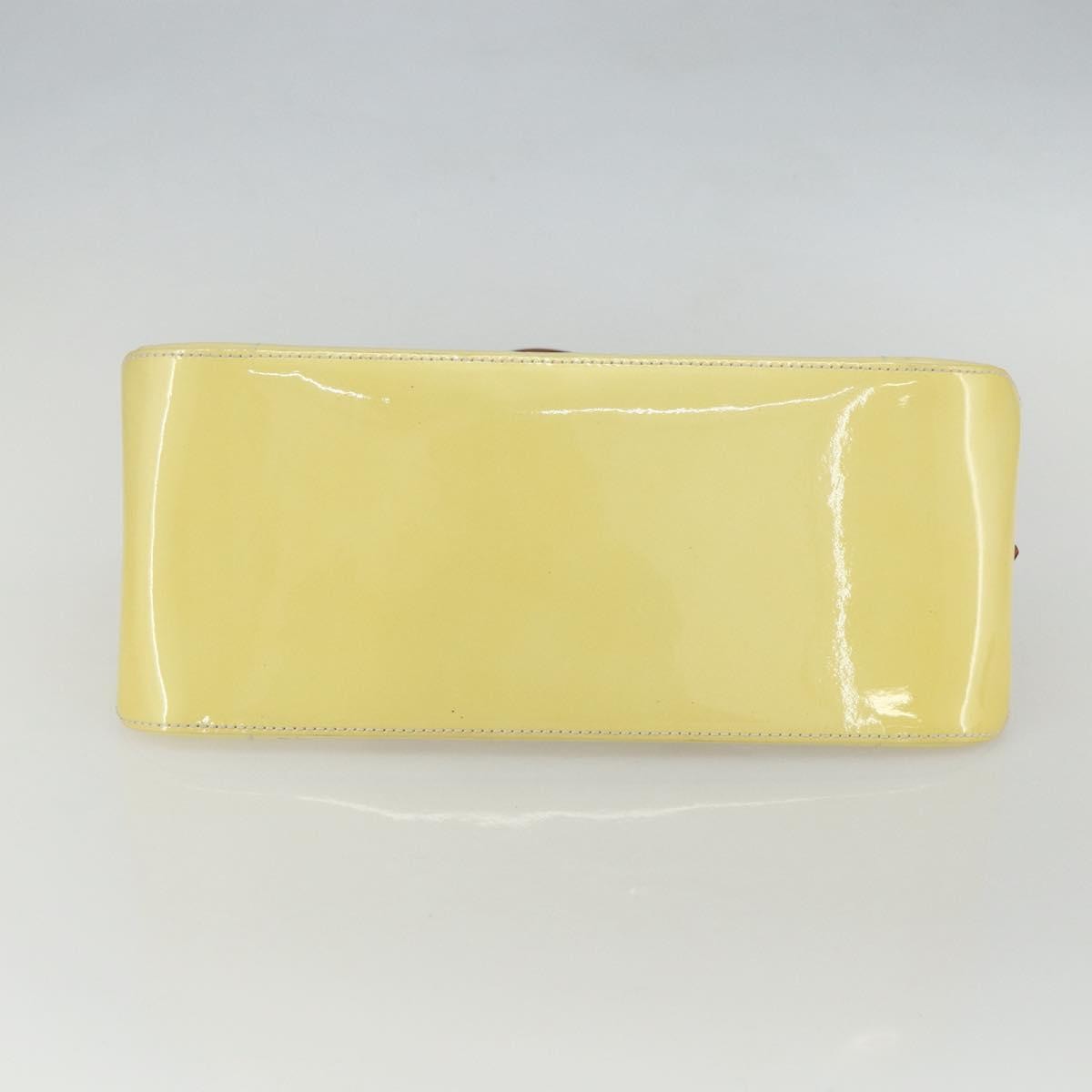 Louis Vuitton Rosewood Avenue Handbag Monogram Vernis, YELLOW, PATENT_LEATHER, Handbag