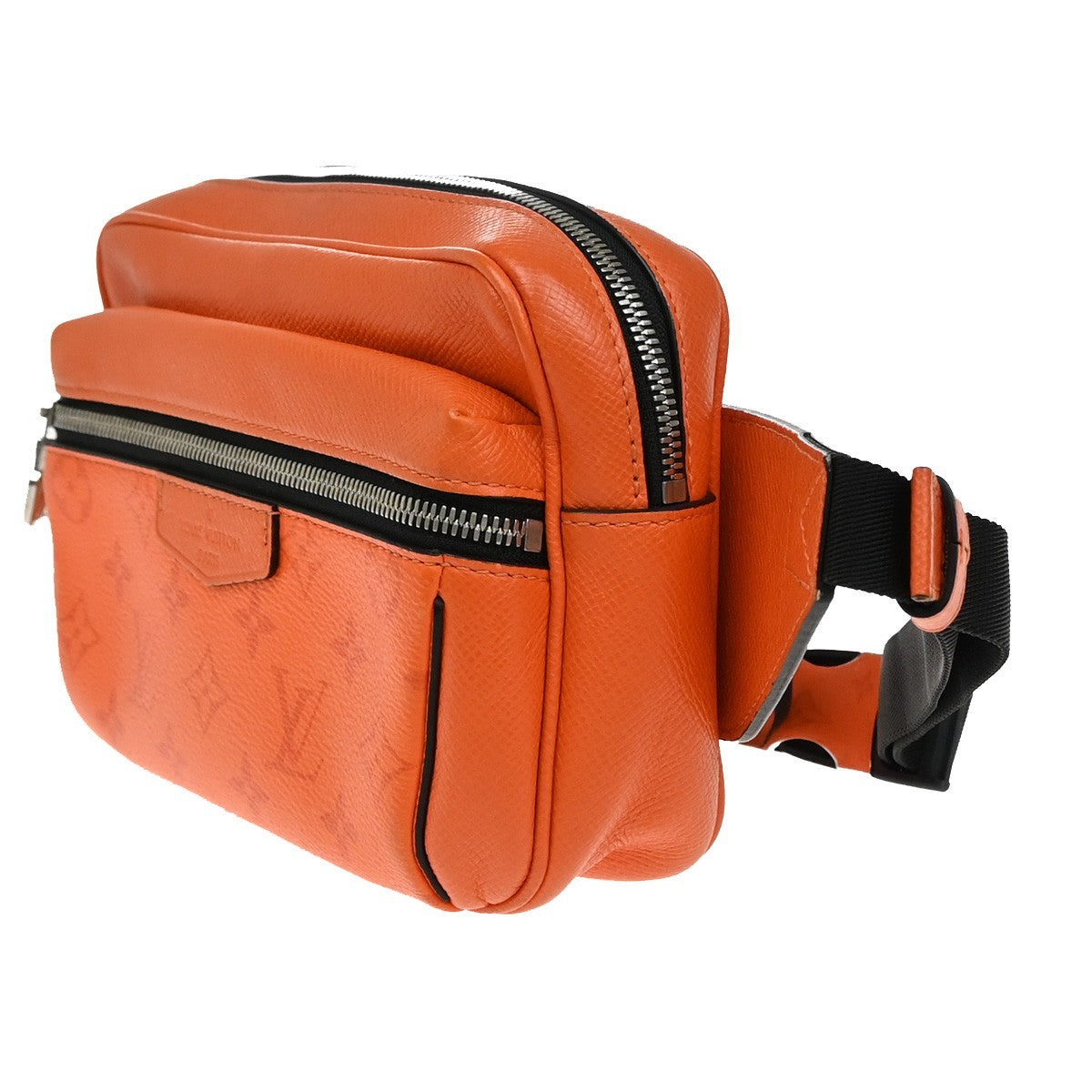 Louis Vuitton Outdoor Messenger Bag Monogram Taigarama, ORANGE, LEATHER, Crossbody bag