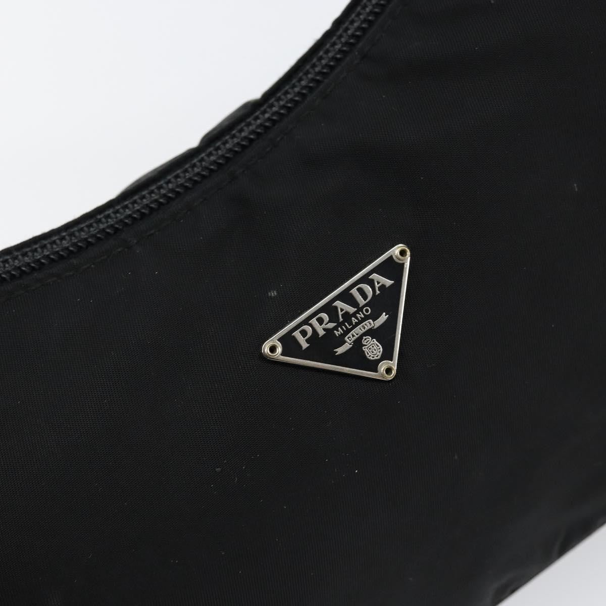 Prada Hobo Tessuto, BLACK, NYLON, Handbag