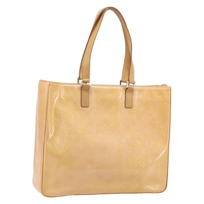 Louis Vuitton Columbus Handbag Monogram Vernis, Beige, Patent Leather, Tote Bag