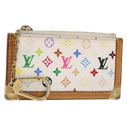 Louis Vuitton Pochette Clés Monogram Canvas, WHITE, CANVAS, Wallets