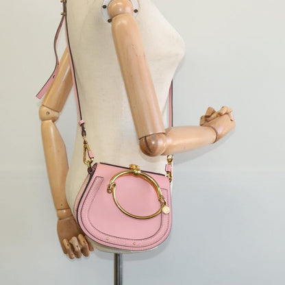 Chloe Nile Crossbody Bag Leather, Pink, Leather, Handbag