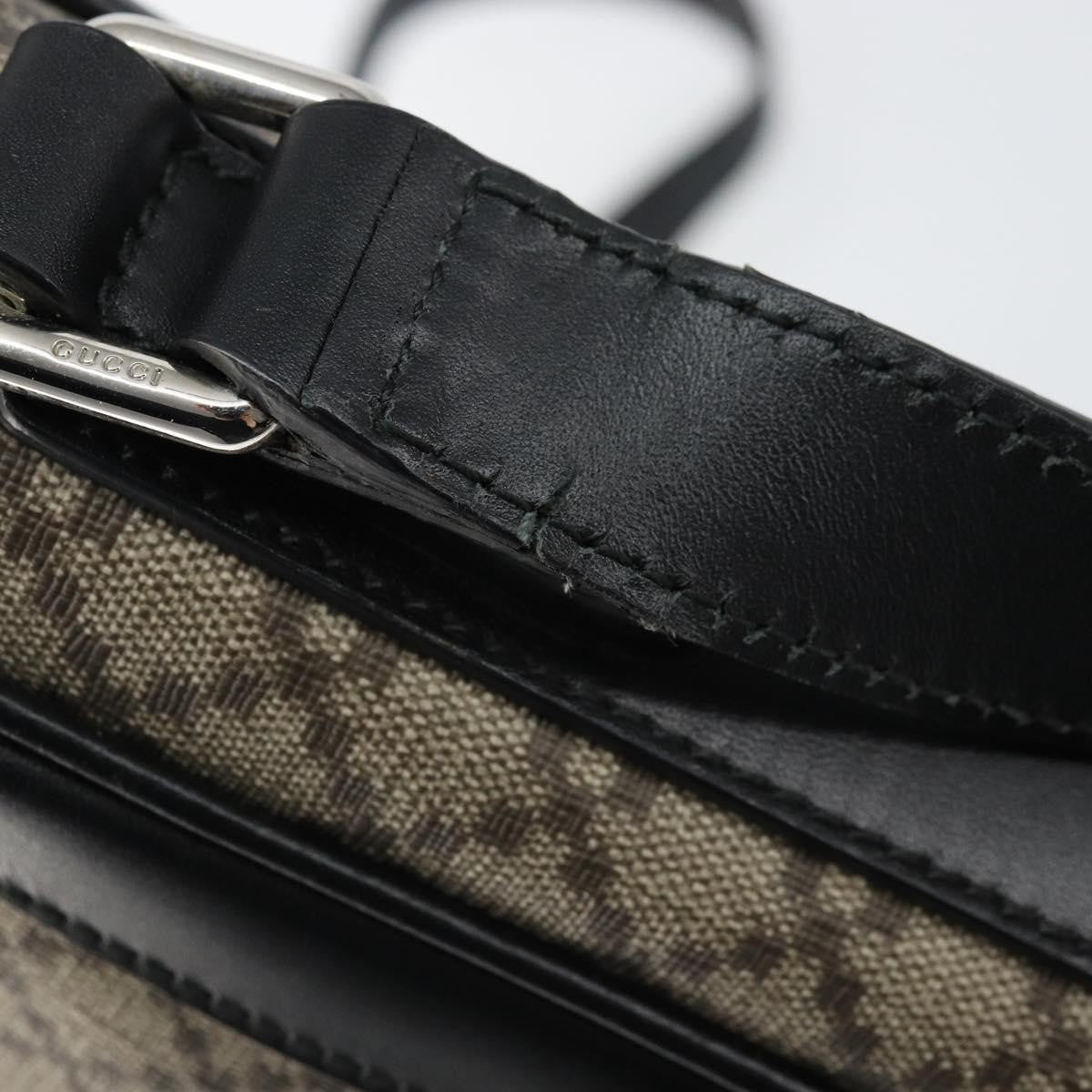 Gucci Snap Messenger Bag Diamante Coated Canvas, BEIGE, PVC, Shoulder bag