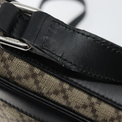 Gucci Snap Messenger Bag Diamante Coated Canvas, BEIGE, PVC, Shoulder bag