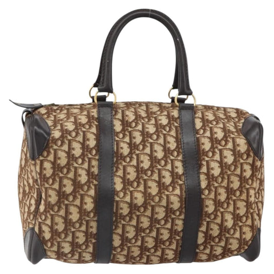 Christian Dior Vintage Trotter Boston Bag Diorissimo Canvas, BEIGE, CANVAS, Travel bag