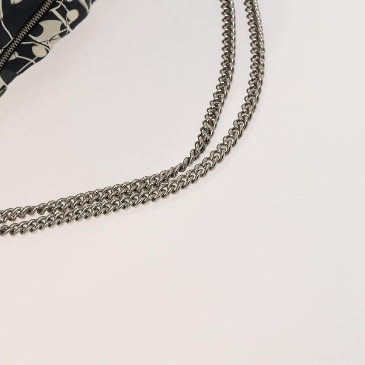 Chanel Kaleidoscope Chain Tote Quilted Printed Satin, BLACK, SILK, Tote bag