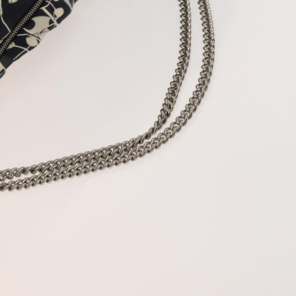 Chanel Kaleidoscope Chain Tote Quilted Printed Satin, BLACK, SILK, Tote bag