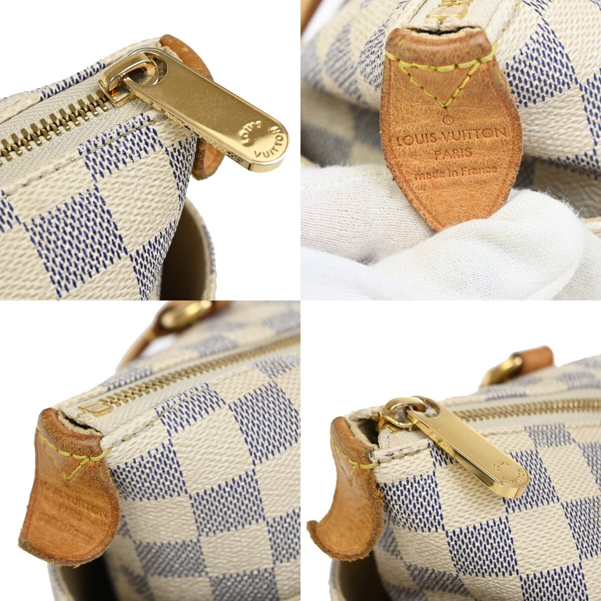 Louis Vuitton Totally Handbag Damier, WHITE, CANVAS, Shoulder bag