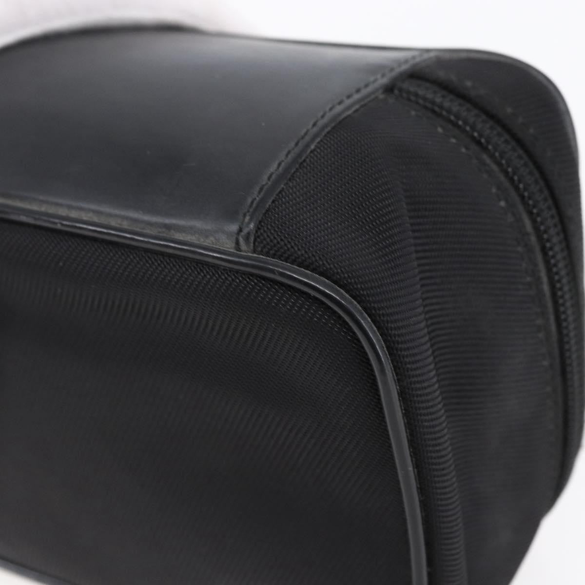 Gucci Vintage Bamboo Vanity Case Nylon, Black, Nylon, Handbag