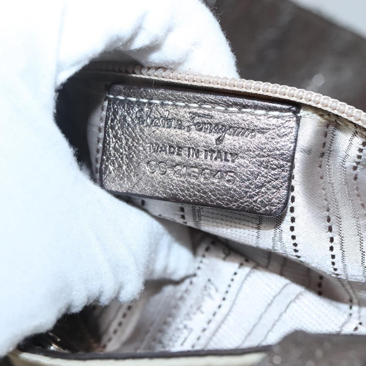 Salvatore Ferragamo Vala tote Nylon, SILVER, NYLON, Tote bag