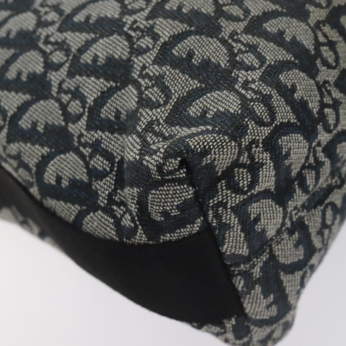 Christian Dior Vintage Trotter Messenger Bag Diorissimo Canvas, NAVY, CANVAS, Crossbody bag