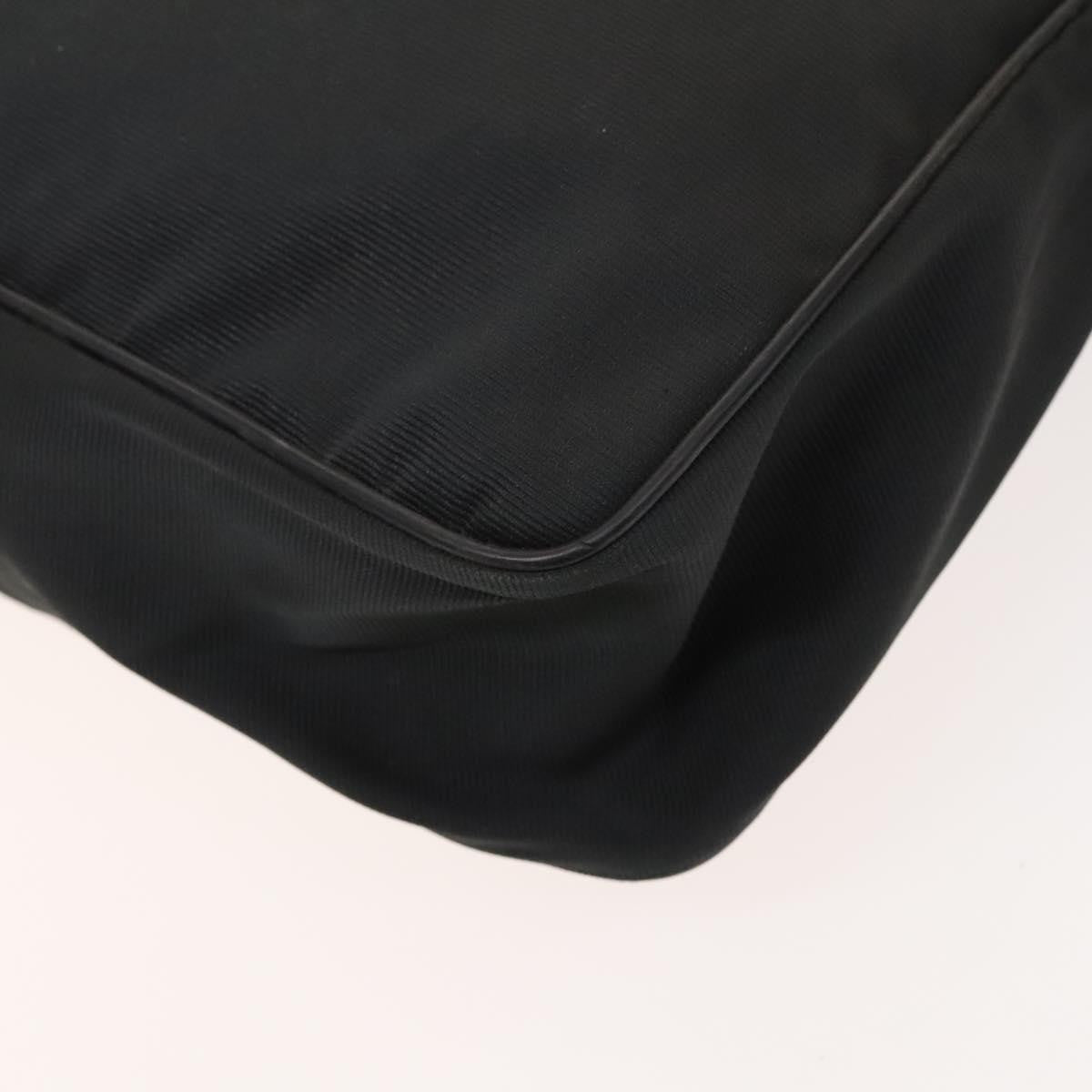 Fendi Vintage Double Buckle Flap Shoulder Bag Nylon, BLACK, NYLON, Shoulder bag