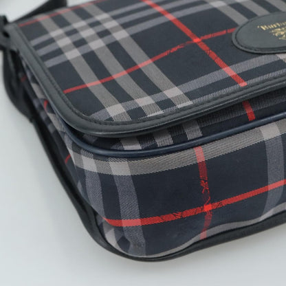 Burberry Nova Check Tote Leather, NAVY, CANVAS, Tote bag