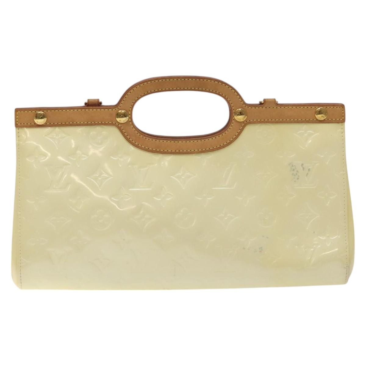 Louis Vuitton Roxbury Drive Handbag Monogram Vernis, BEIGE, PATENT_LEATHER, Handbag