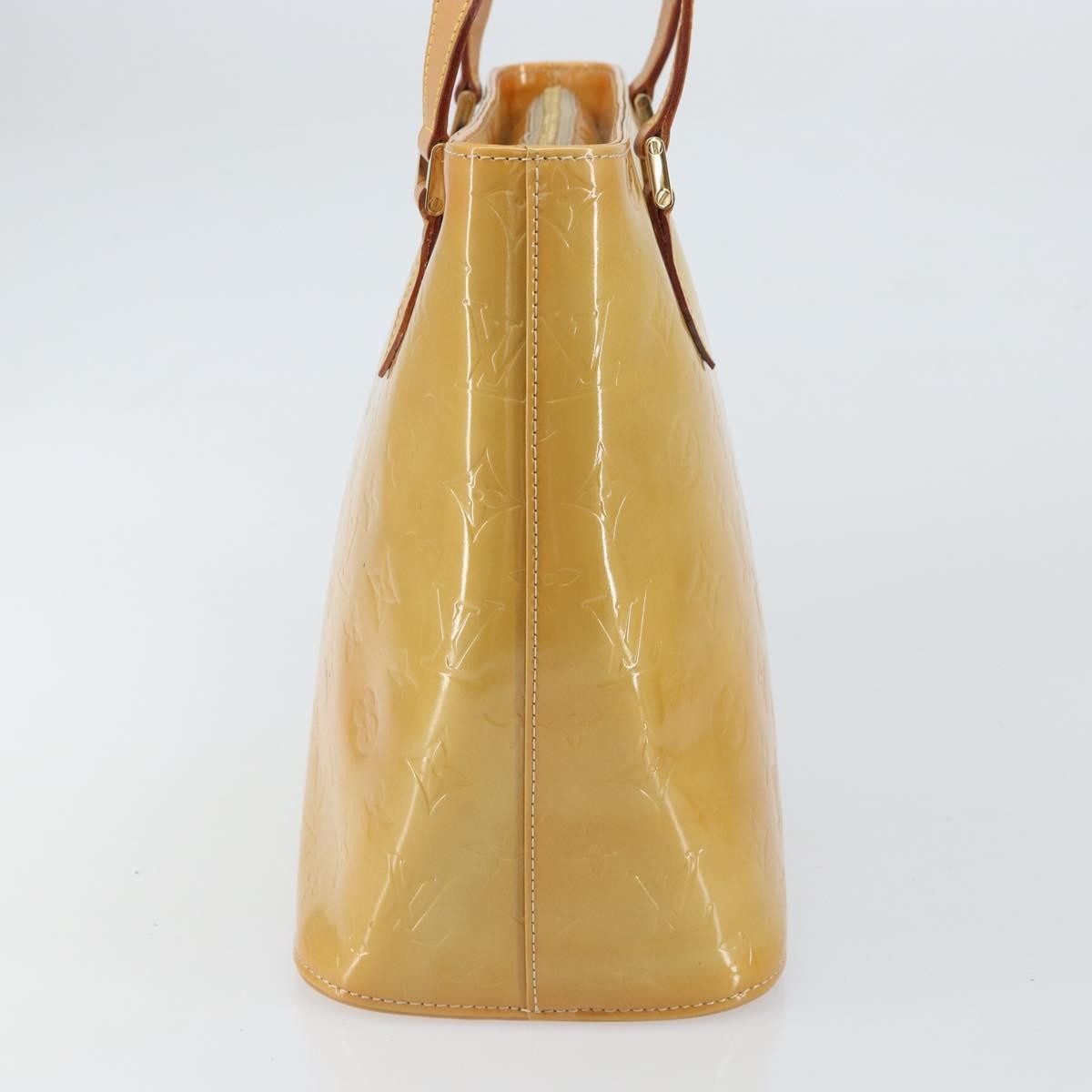 Louis Vuitton Houston Handbag Monogram Vernis, BEIGE, PATENT_LEATHER, Handbag