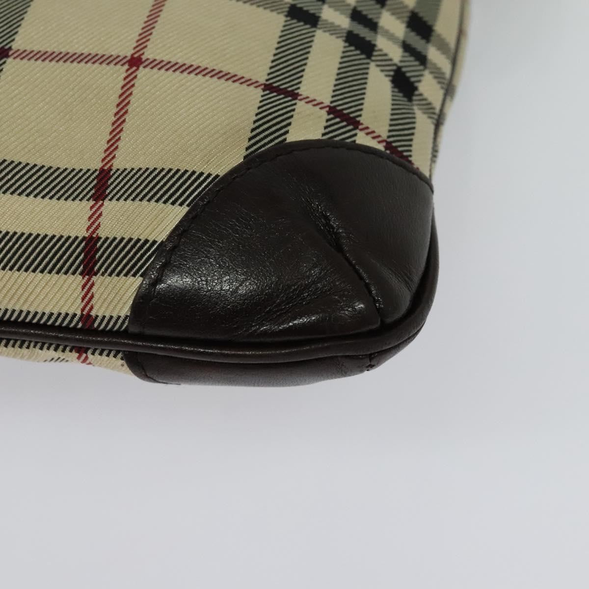 Burberry Vintage Flap Crossbody Bag Haymarket Canvas, BEIGE, NYLON, Shoulder bag