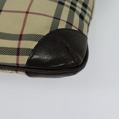 Burberry Vintage Flap Crossbody Bag Haymarket Canvas, BEIGE, NYLON, Shoulder bag