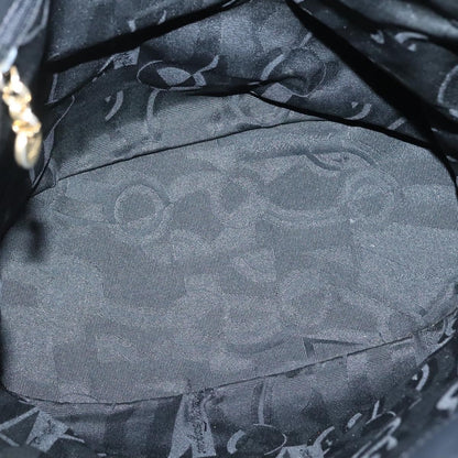 Salvatore Ferragamo Vala Shoulder Bag Canvas, BLACK, CANVAS, Shoulder bag