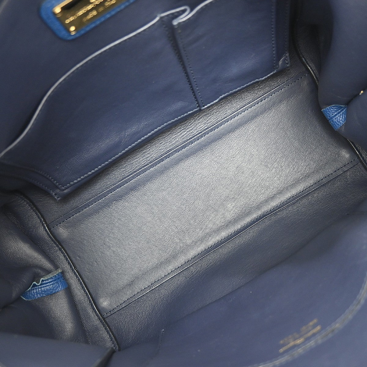 Salvatore Ferragamo Sofia Satchel Leather, BLUE, LEATHER, Handbag