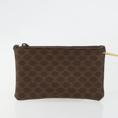 Celine Macadam Shoulder Bag PVC Leather, Brown, PVC, Shoulder Bag